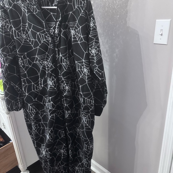 torrid Other - Torrid Black and White Spider Web Lounge Onesie